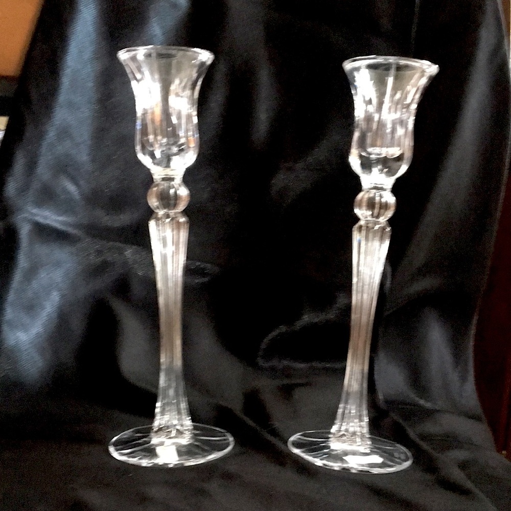 Marquis by Waterford, Lead Crystal Candlesticks